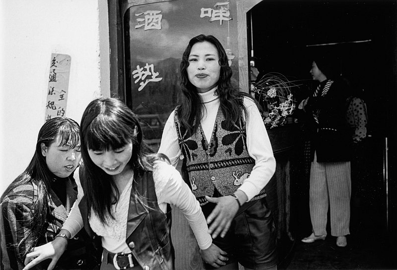 Chinese Prostitutes Outside A Bar In Lhasa Ladislav Drezdowicz